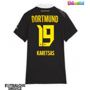 Borussia Dortmund Konstantinos Karetsas #19 Dámské Venkovní Dres 2026-27 Krátký Rukáv